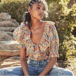 Doen Constance Top Liberty Fabric Size S